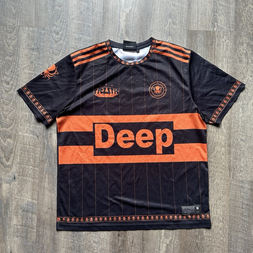Deep Dark And Dangerous Deep Soccer Jersey Truth 2019 drop Size L Orange / BLACK